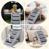 Pet ladder with bracket - gray