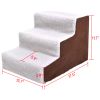 3 Steps Pet Stairs for Dogs and Cats - brown&white