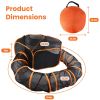 2 In 1 Foldable Pet Play Tent with Tunnel Pet Cage Tent Pet Enclosures Playground