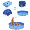 pet pool,Foldable Dog Pet Bath Pool Collapsible Dog Pet Pool Bathing Tub Kiddie Pool for Dogs Cats and Kids