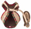 Pet Life Luxe 'Dapperbone' 2-In-1 Mesh Reversed Adjustable Dog Harness-Leash W/ Fashion Bowtie