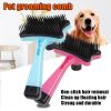 Plastic Push Brush for Cat and Dogs Pet Groom Bath Brush Hair Removal Brush Best Price